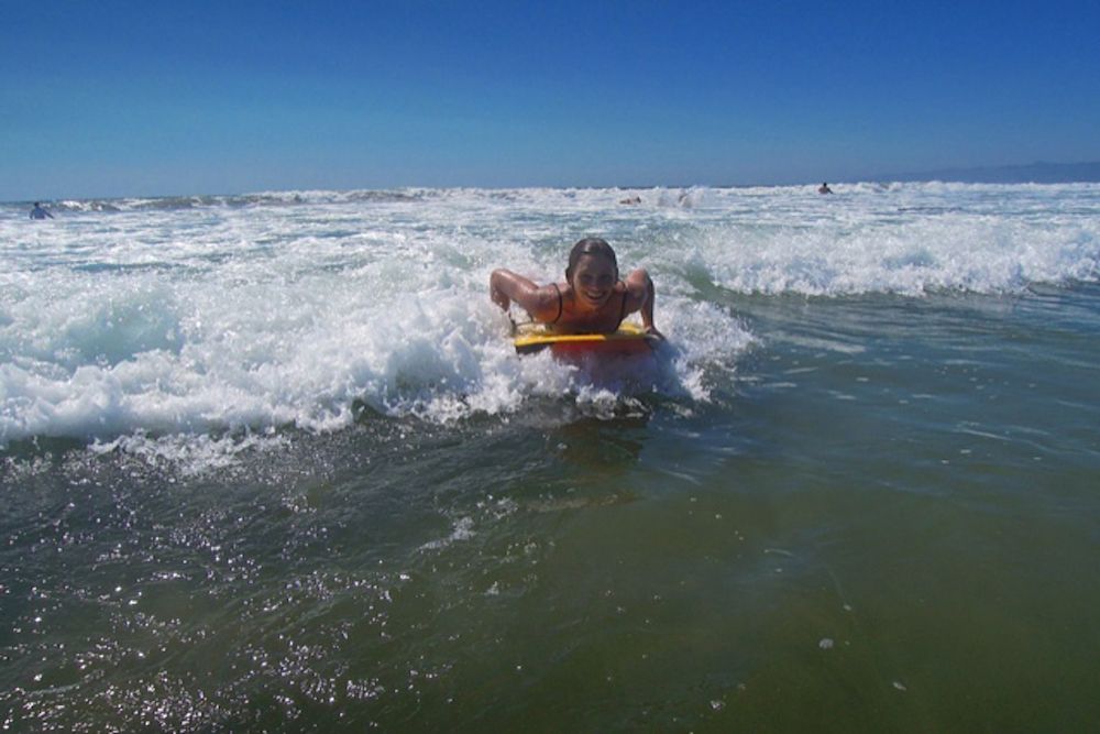 Bodyboarder at Venice Beach