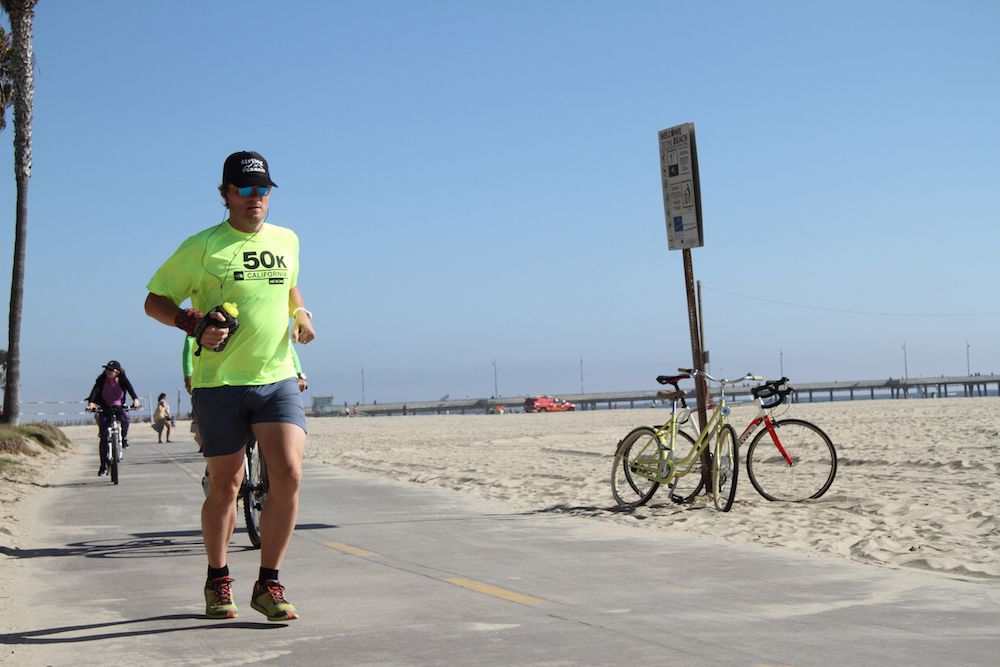 Jogger on Venice Beach