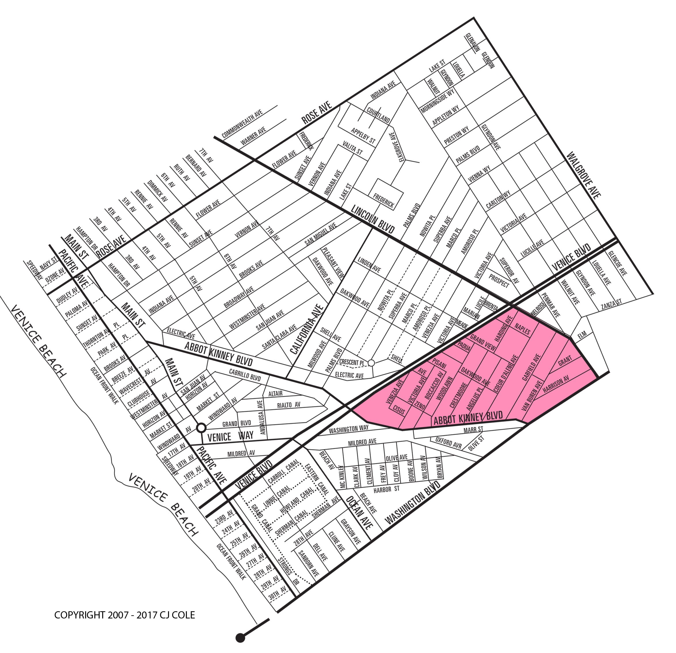 President's Row Neighborhood Map